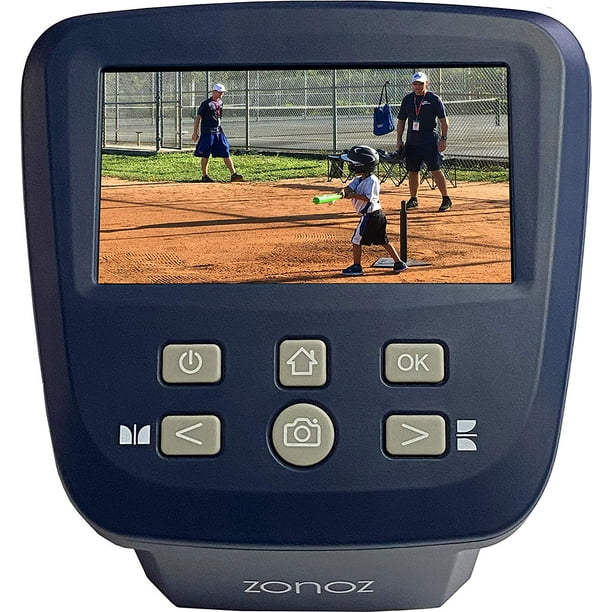 zonoz FS-Five Digital Film /& Slide Scanner Easy-Load Film Inserts Adapters Converts 35mm 110 Super 8 /& 8mm Film Negatives /& Slides to JPEG 16GB SD Card 126 Includes Large Bright 5-Inch LCD